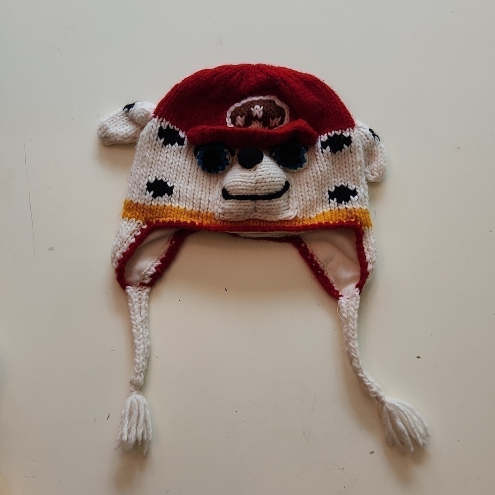 Paw Patrol Marshall crochet knit Beanie hat